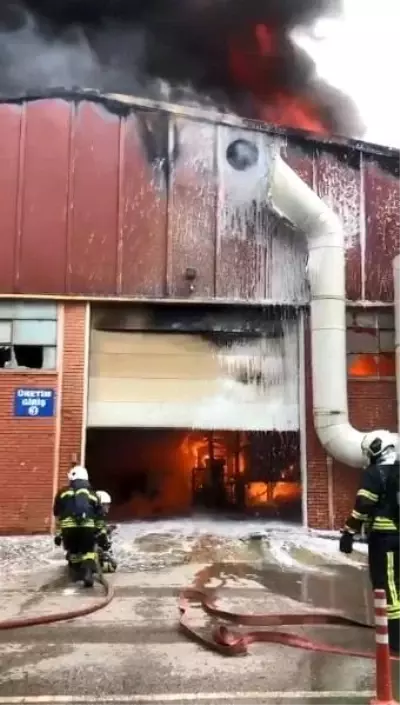 Yağ fabrikasında korkutan yangın