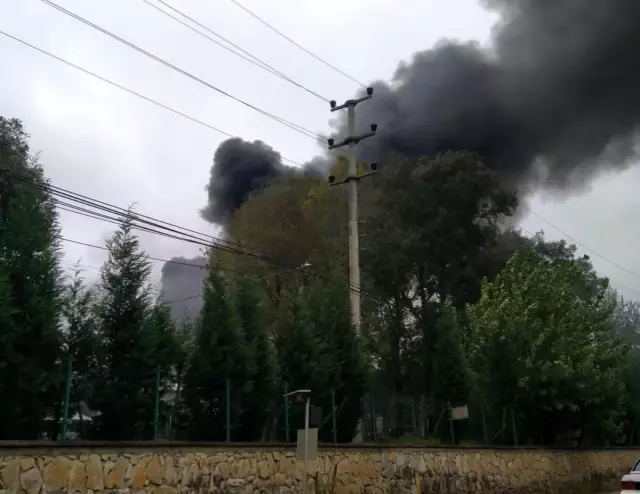 Yağ fabrikasında korkutan yangın