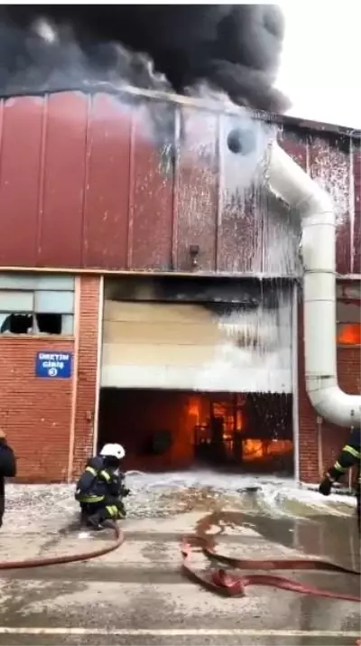 Yağ fabrikasında korkutan yangın