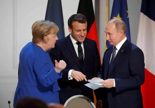 Putin, Merkel ve Macron ile Ukrayna konusunu görüştü