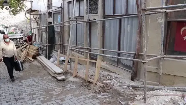 Safranbolu'daki 23 tarihi dükkanın restorasyon çalışmasına başlandı