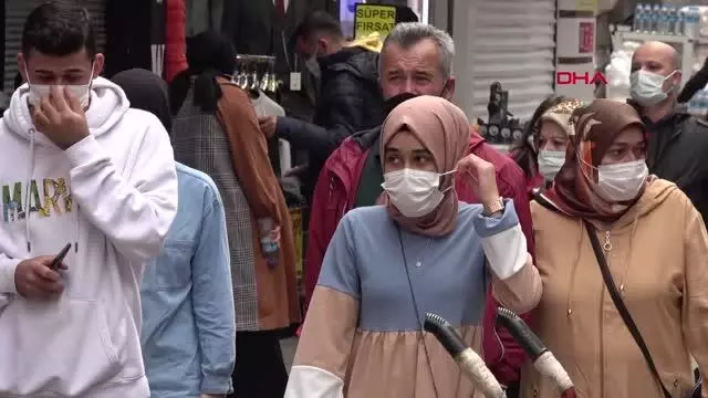 SAMSUN'DA MASKE TAKMAYANLARIN BAHANELERİ ŞAŞIRTTI