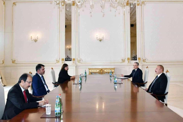 Etraf, Şehircilik ve İklim Değişikliği Bakanı Kurum, Aliyev tarafından kabul edildi