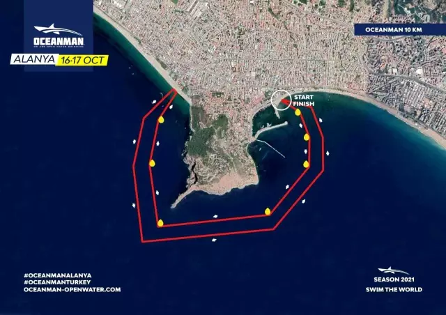 Dünyanın en büyük açıksu yüzme yarışları serisi Oceanman ikinci kez Alanya'da