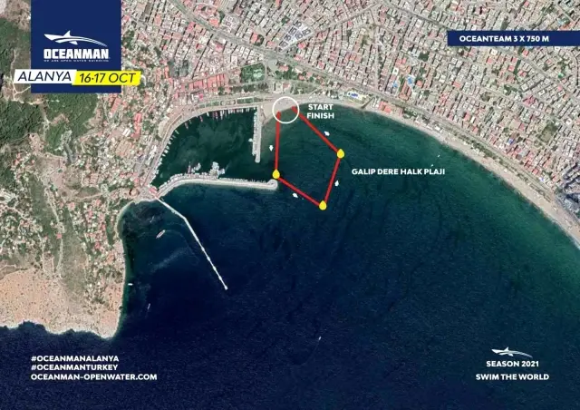 Dünyanın en büyük açıksu yüzme yarışları serisi Oceanman ikinci kez Alanya'da
