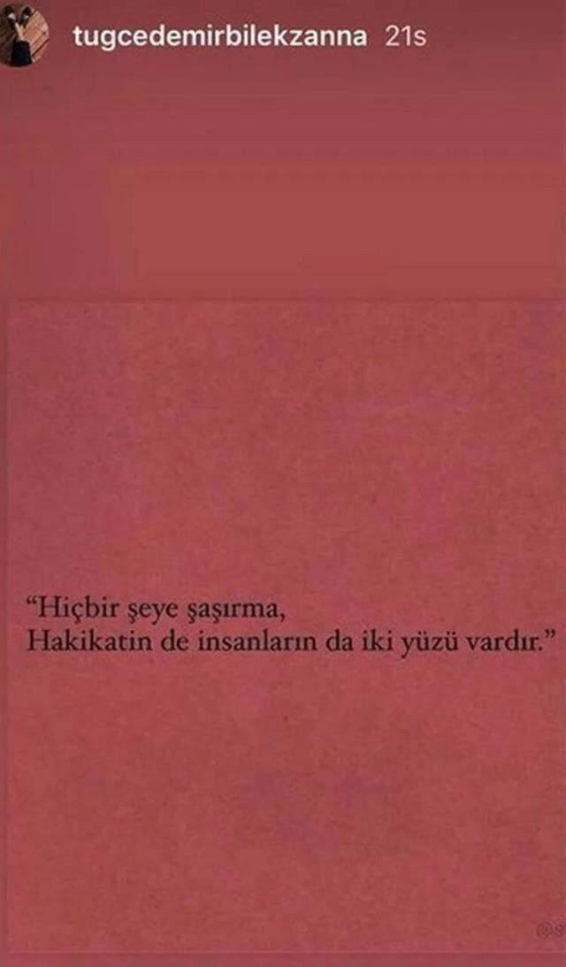 Tuğçe Demirbilek'ten eşi Danilo Zanna'ya üstü kapalı gönderme: Hiçbir şeye şaşırma