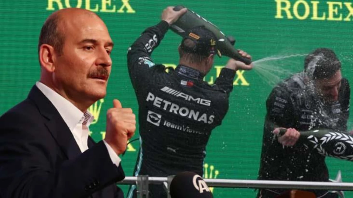 Bakan Soylu, F1'deki şampanya müsaadesi tezlerini yalanladı: Ben de birinci kere duydum