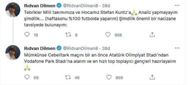 Letonya galibiyeti sonrası Rıdvan Dilmen'den TFF'ye davet: Çabucak değişsin