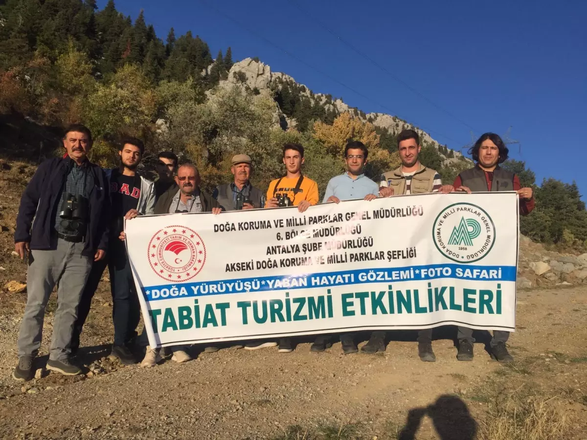 Akseki'de yaban hayatı gözlemleme etkinliği yapıldı