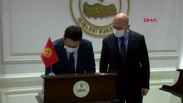 BAKAN SOYLU, KIRGIZİSTAN ACİL DURUMLAR BAKANI AZİKEEV'İ KABUL ETTİ