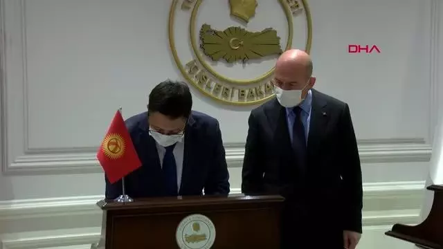 BAKAN SOYLU, KIRGIZİSTAN ACİL DURUMLAR BAKANI AZİKEEV'İ KABUL ETTİ