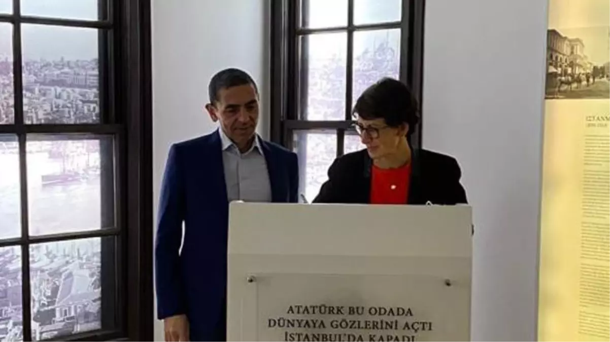 BioNTech'in kurucuları Türeci ve Şahin, Selanik'te ilk olarak Atatürk Evi'ni ziyaret etti