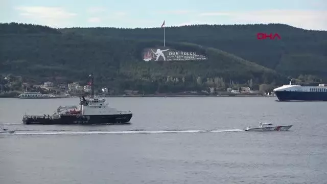 RUS ASKERİ RÖMORKÖRÜ, ÇANAKKALE BOĞAZI'NDAN GEÇTİ
