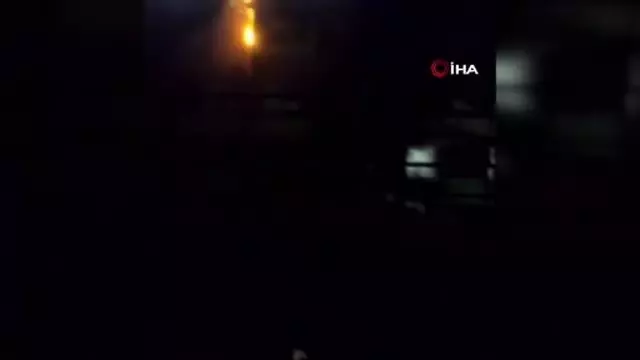 Tokat'ta, yük treninin lokomotifinde yangın