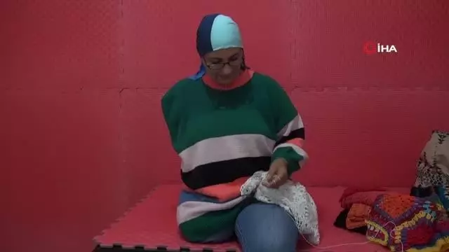 45 saniyeye sığdırdığı acılarını ilmek atarak aştı