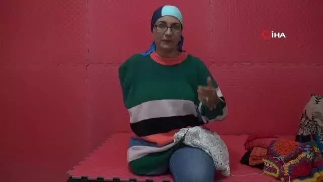 45 saniyeye sığdırdığı acılarını ilmek atarak aştı