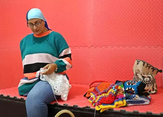 45 saniyeye sığdırdığı acılarını ilmek atarak aştı