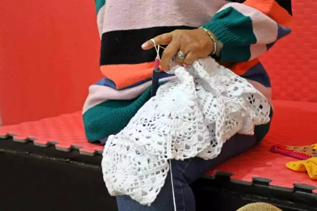 45 saniyeye sığdırdığı acılarını ilmek atarak aştı