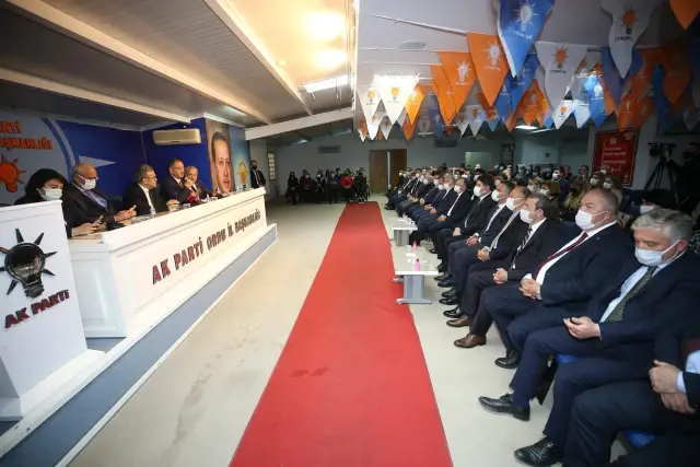 AK Parti'li Özhaseki, Ordu'da partisinin il başkanlığında konuştu Açıklaması