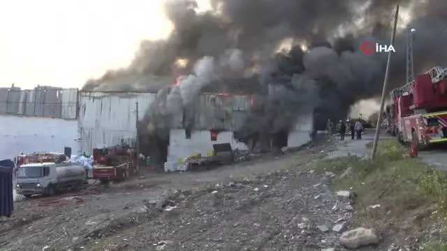 Avcılar'da tekstil atölyesinde yangın
