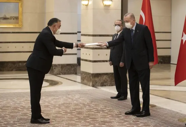 Son dakika haberleri: Avustralya'nın Ankara Büyükelçisi Armitage, Cumhurbaşkanı Erdoğan'a güven mektubu sundu