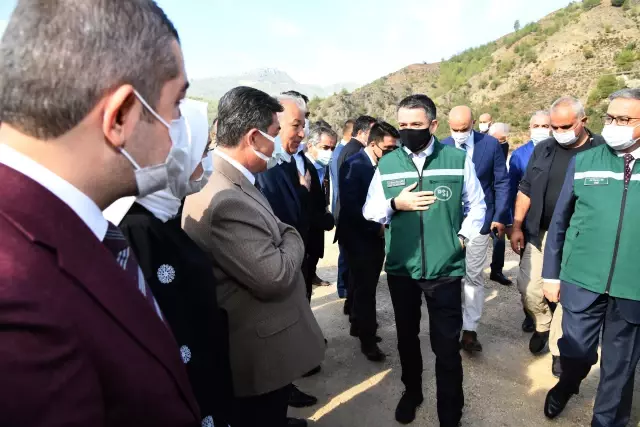 Bakan Pakdemirli, Mersin'de Pamukluk Barajı Su Tutma Programı'na katıldı Açıklaması