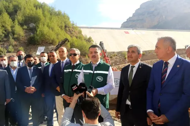 Bakan Pakdemirli, Mersin'de Pamukluk Barajı Su Tutma Programı'na katıldı Açıklaması
