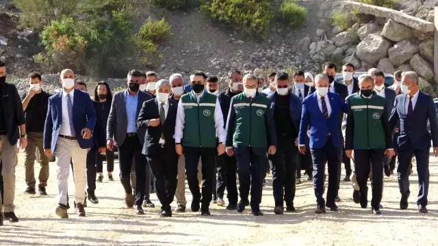 Bakan Pakdemirli, Mersin'de Pamukluk Barajı Su Tutma Programı'na katıldı Açıklaması