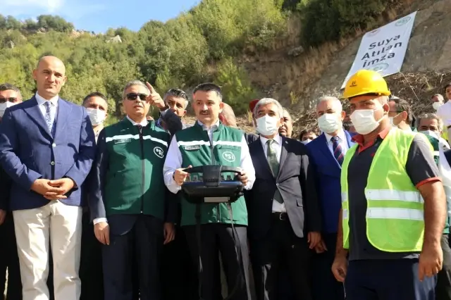 Bakan Pakdemirli, Mersin'de Pamukluk Barajı Su Tutma Programı'na katıldı Açıklaması