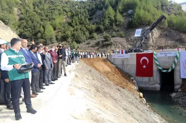 Bakan Pakdemirli, Mersin'de Pamukluk Barajı Su Tutma Programı'na katıldı Açıklaması