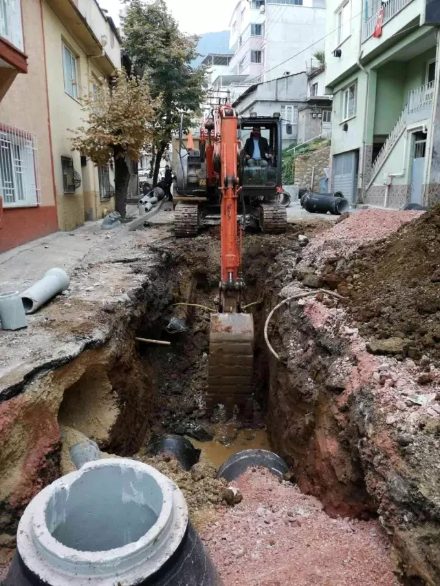 Bursa'da alt yapı rehabilitasyonu tam gaz