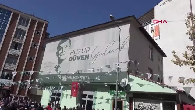 DAVUTOĞLU, AĞRI'DA PARTİSİNİN İL BAŞKANLIĞINI AÇTI