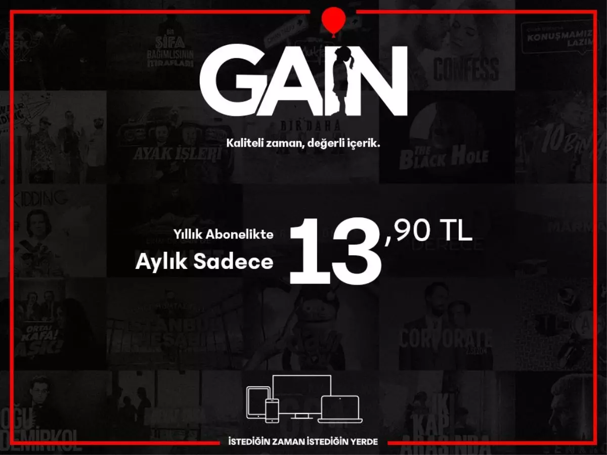 GAİN'DEN YILLIK PREMİUM ABONELİK SEÇENEĞİ BÜYÜK İNDİRİMLE GELİYOR