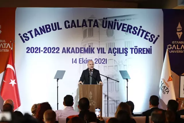İçişleri Bakanı Süleyman Soylu, İstanbul Galata Üniversitesi Akademik Yılı Açılış Töreni'nde konuştu