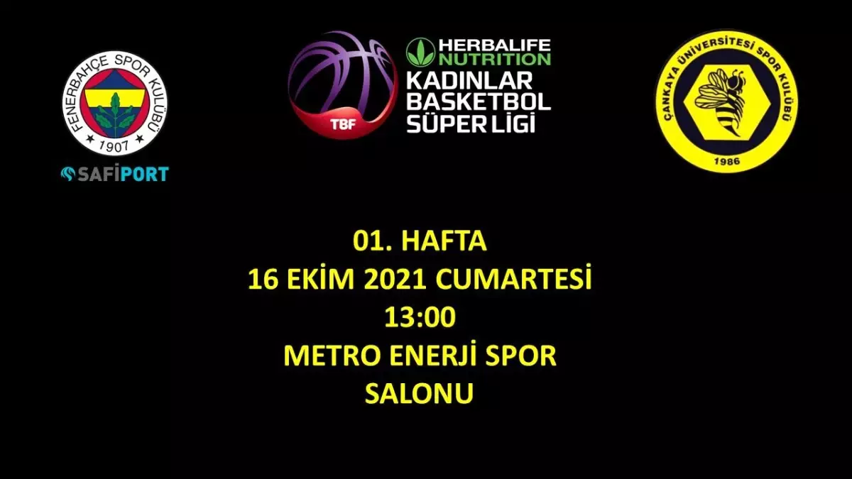 KBSL - Kadınlar Basketbol Süper Ligi Fenerbahçe - Çankaya Üniversitesi Maçıyla Başlıyor.