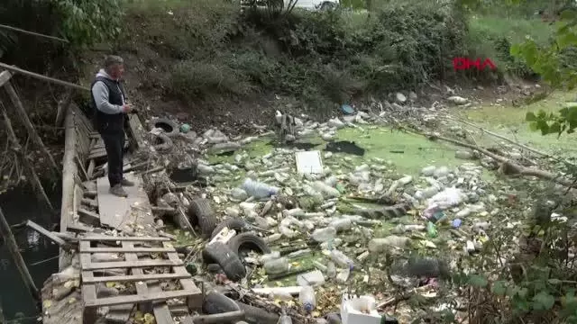 KURAKLIKTAN YEŞİLE BÜRÜNEN BAYIR DERESİ, ÇÖPLÜĞE DÖNDÜ