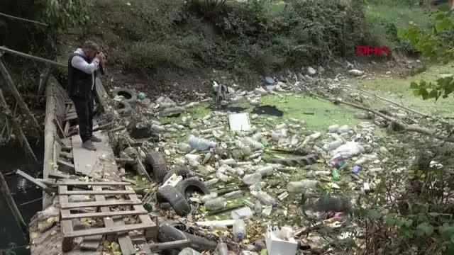 KURAKLIKTAN YEŞİLE BÜRÜNEN BAYIR DERESİ, ÇÖPLÜĞE DÖNDÜ