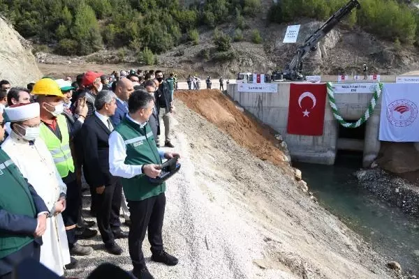 Bakan Pakdemirli, Mersin'de Pamukluk Barajı Su Tutma Programı'na katıldı Açıklaması