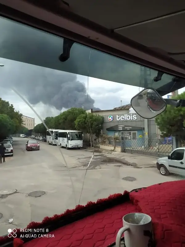 Son dakika gündem: Bursa'da tekstil fabrikası yangını (1)