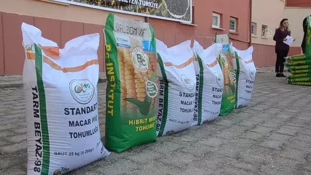 Çiftçilere silajlık mısır tohumu dağıtıldı