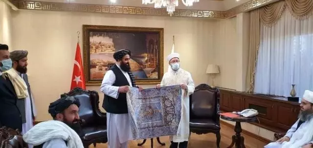 Diyanet İşleri Başkanı Erbaş, Taliban heyetini ağırladı
