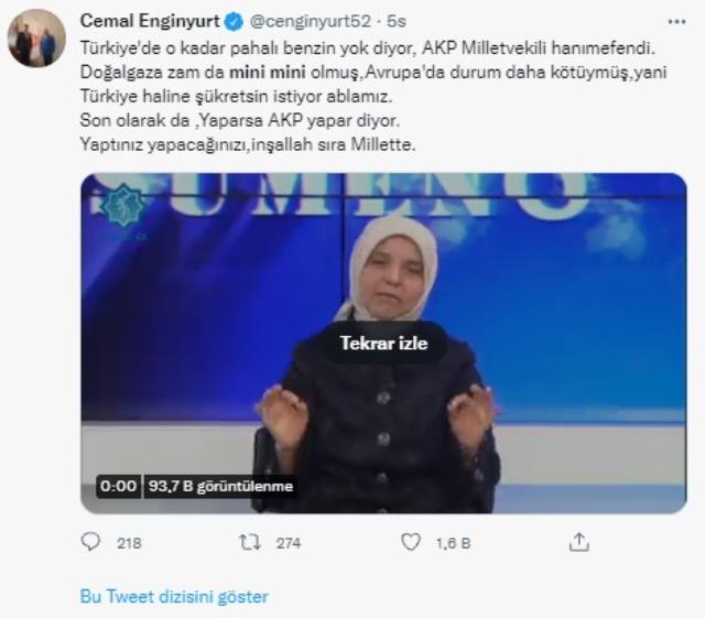 AK Partili eski vekil "Mini küçük artırım gelmiştir" dedi, toplumsal medyada 400 bine yakın tweet atıldı
