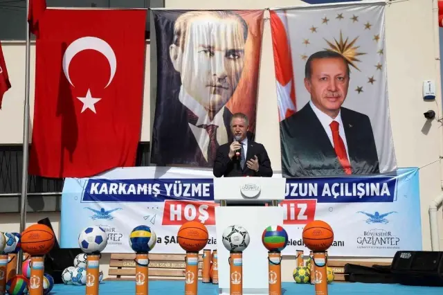 Karkamış Yüzme Havuzu'nun açılışı yapıldı