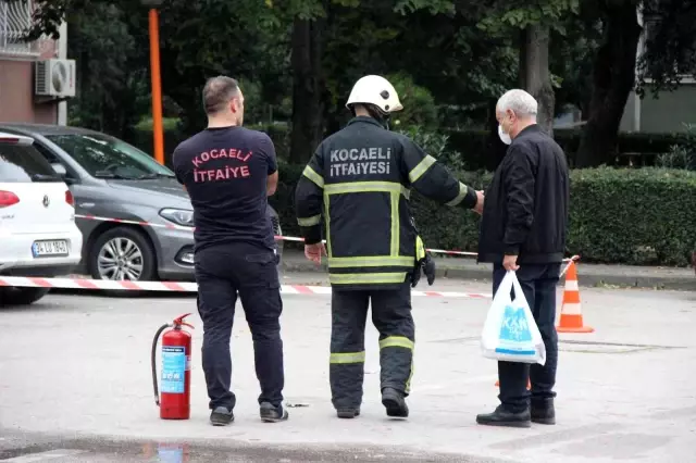Park halindeki otomobilden sızan gaz korkuttu