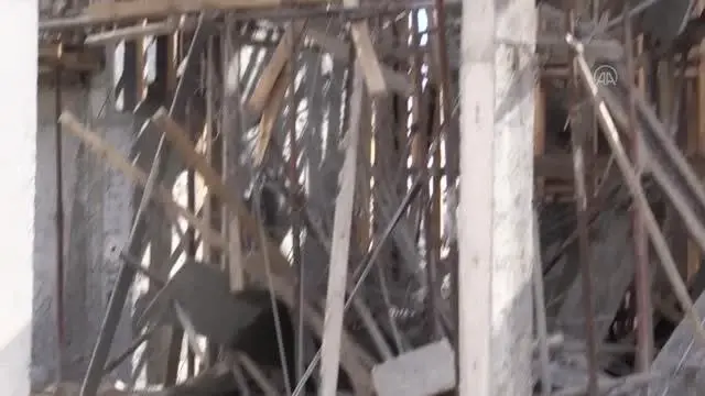 Cami inşaatındaki göçükte bir işçi yaralandı