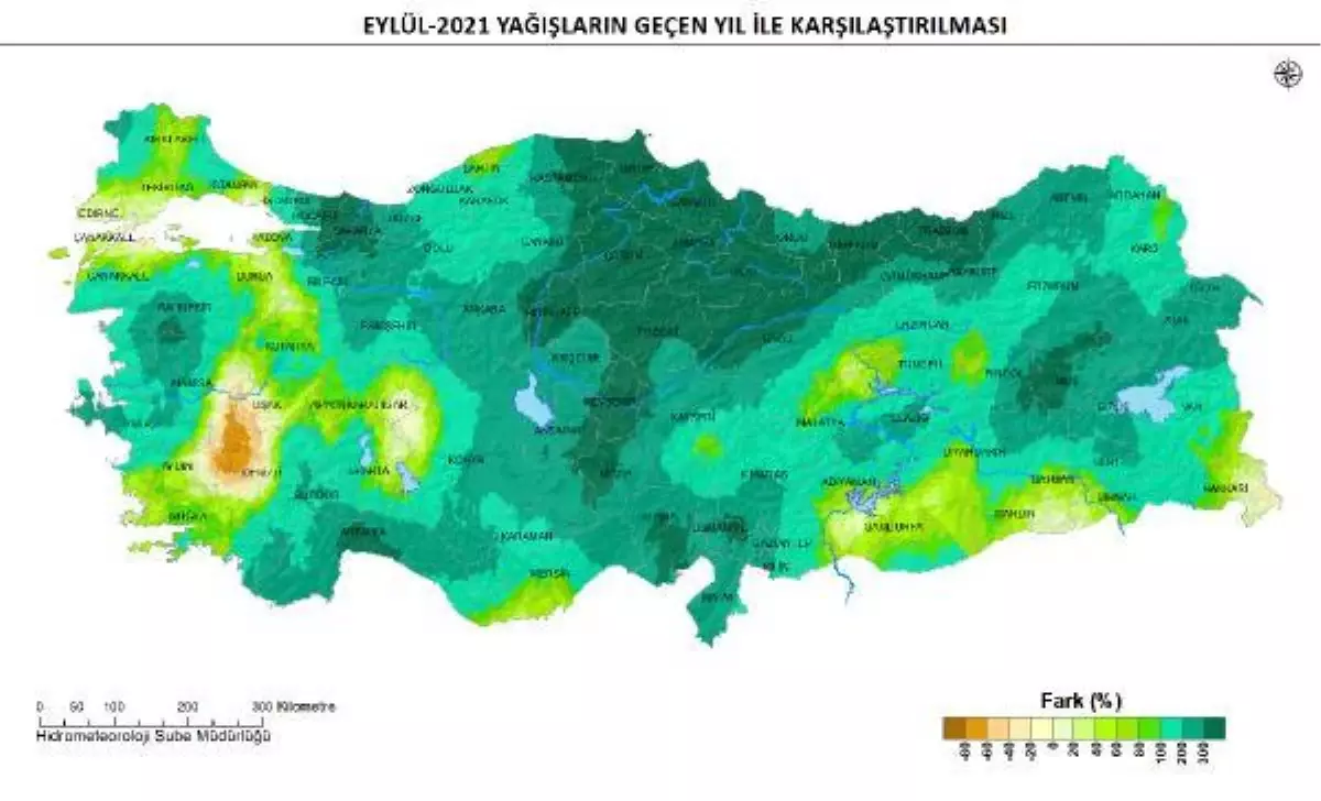 Eylül yağışları geçen yılı 3'e katladı