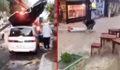 İzmir'de sağanak ve fırtına hayatı felç etti! Çatılar uçtu, heyelan nedeniyle yollar kapandı
