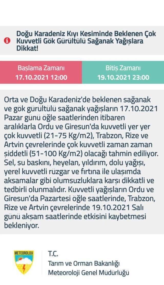 Meteoroloji'den 11 ile kuvvetli sağanak uyarısı! 100 kilogram yağış düşecek, sel riskine dikkat