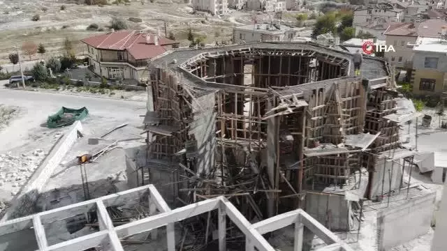 Son dakika haberleri! İnşaat halindeki caminin giriş bölümü çöktü: 1 yaralı