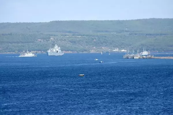 NATO savaş gemileri, 'Nusret-2021 Davet Tatbikatı' için Çanakkale'de